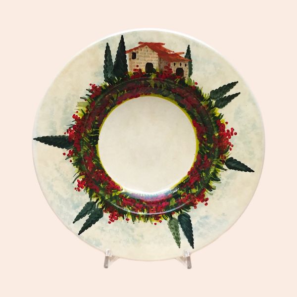 SET OF SOUP-PASTA PLATES OF CM.27 DIAMETER